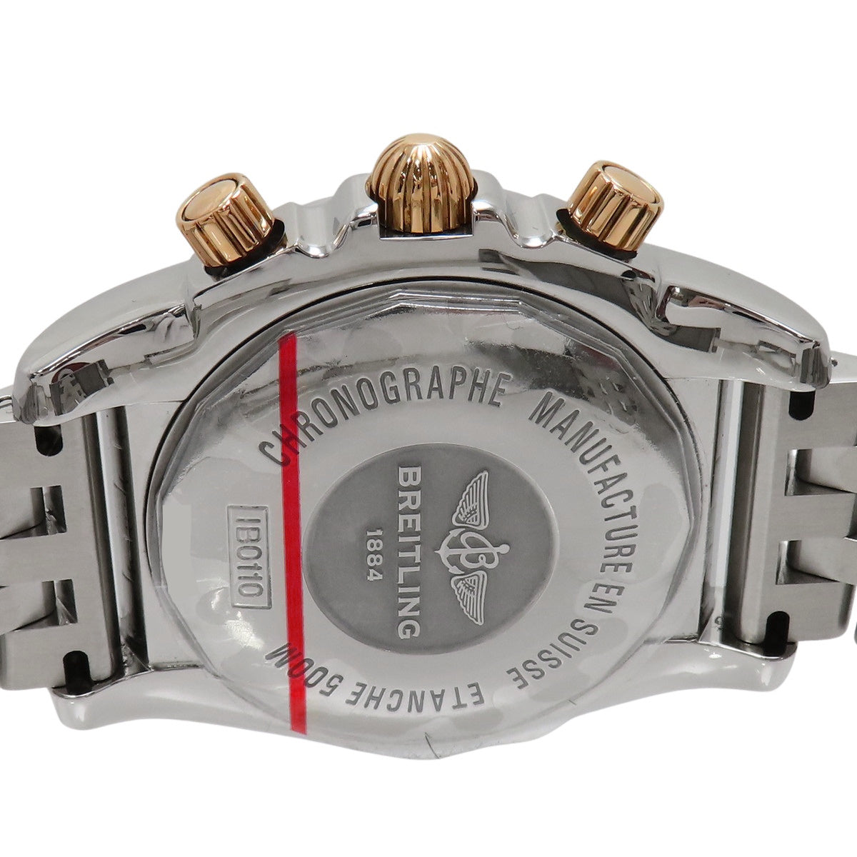 Chronomat 44 Bicolor IB0110 PG/SS Black Automatic Men's