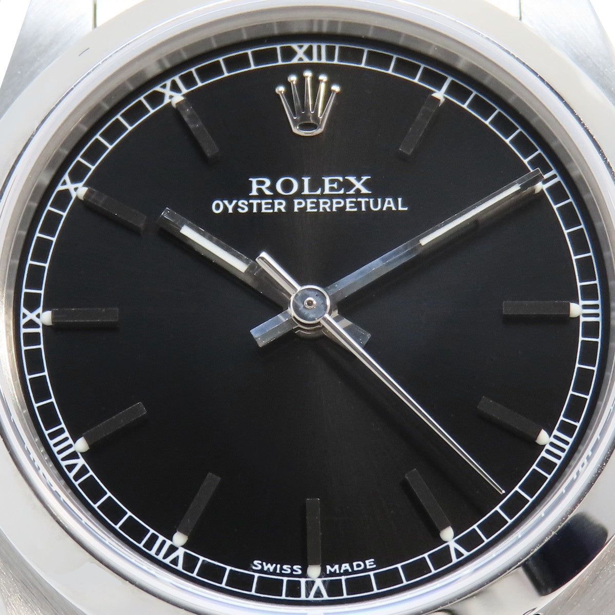 オイスターパーペチュアル 77080 SS P番 ブラック 自動巻き ボーイズ