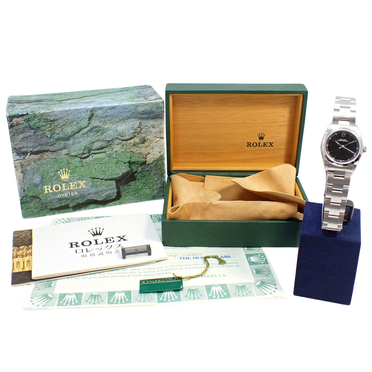 オイスターパーペチュアル 77080 SS P番 ブラック 自動巻き ボーイズ