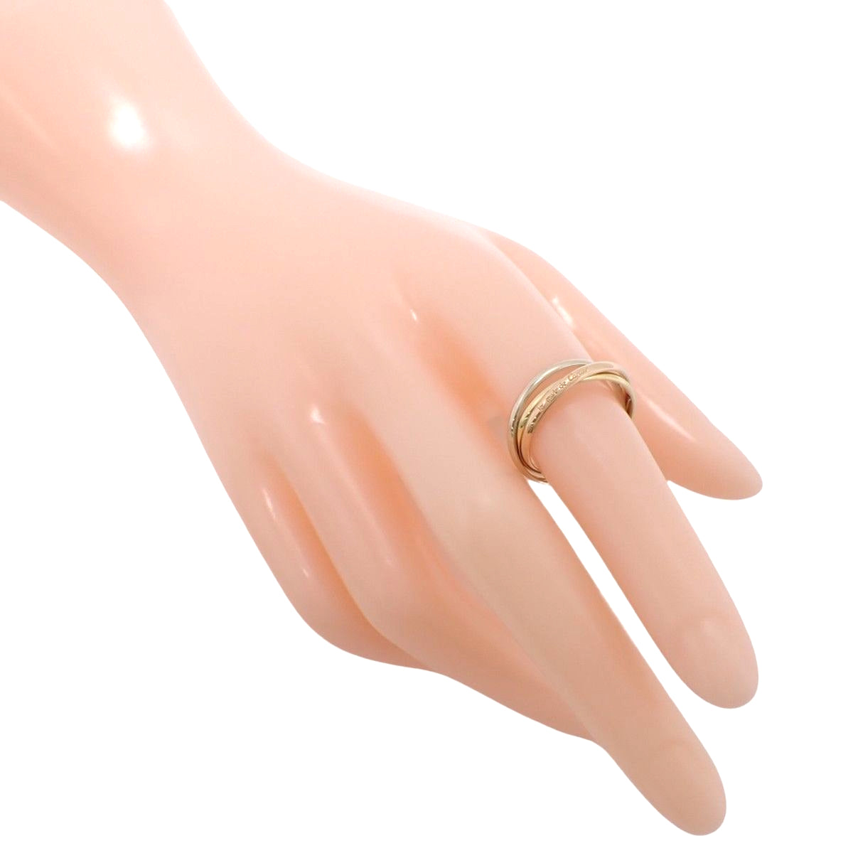 les must de Cartier トリニティ リング K18YG/PG/WG 3.7g