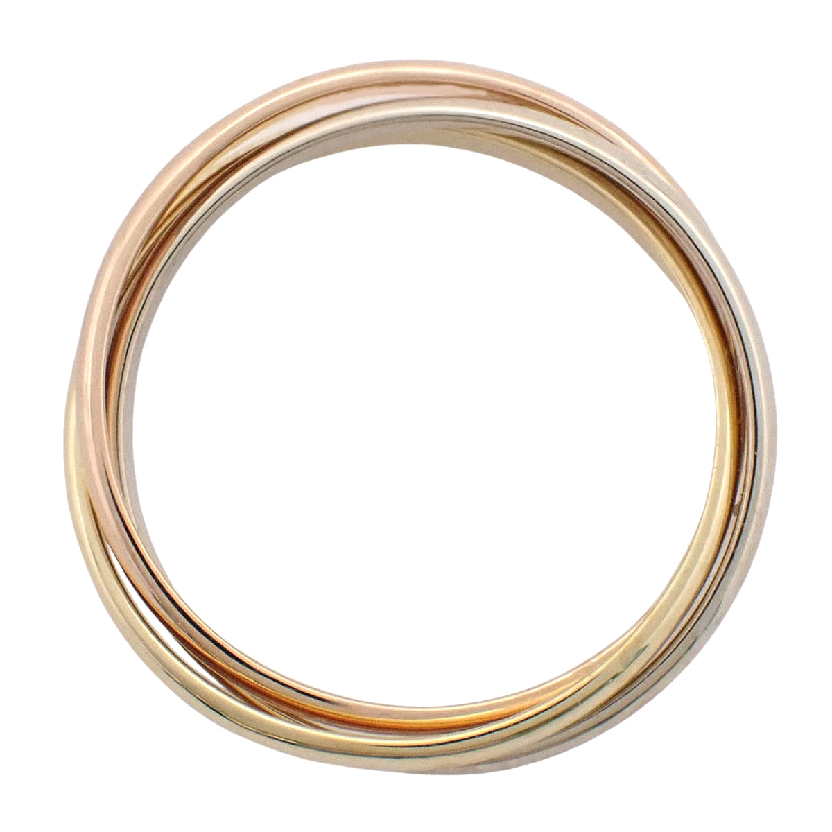 les must de Cartier Trinity Ring K18YG/PG/WG 3.7g