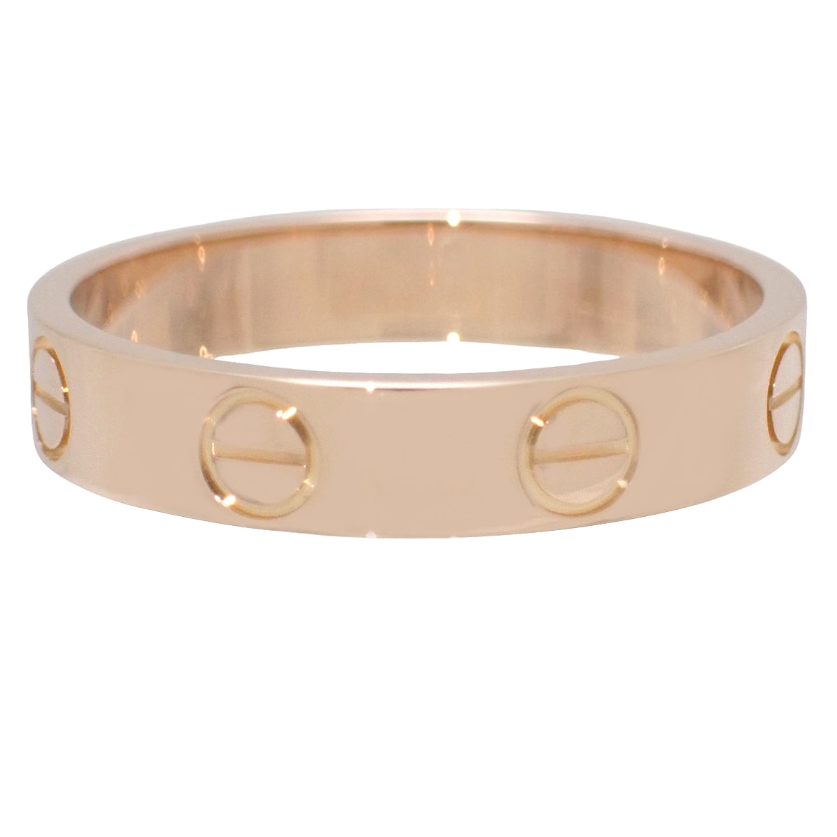 ミニ LOVE リング ピンクゴールド K18PG 51 3.1g