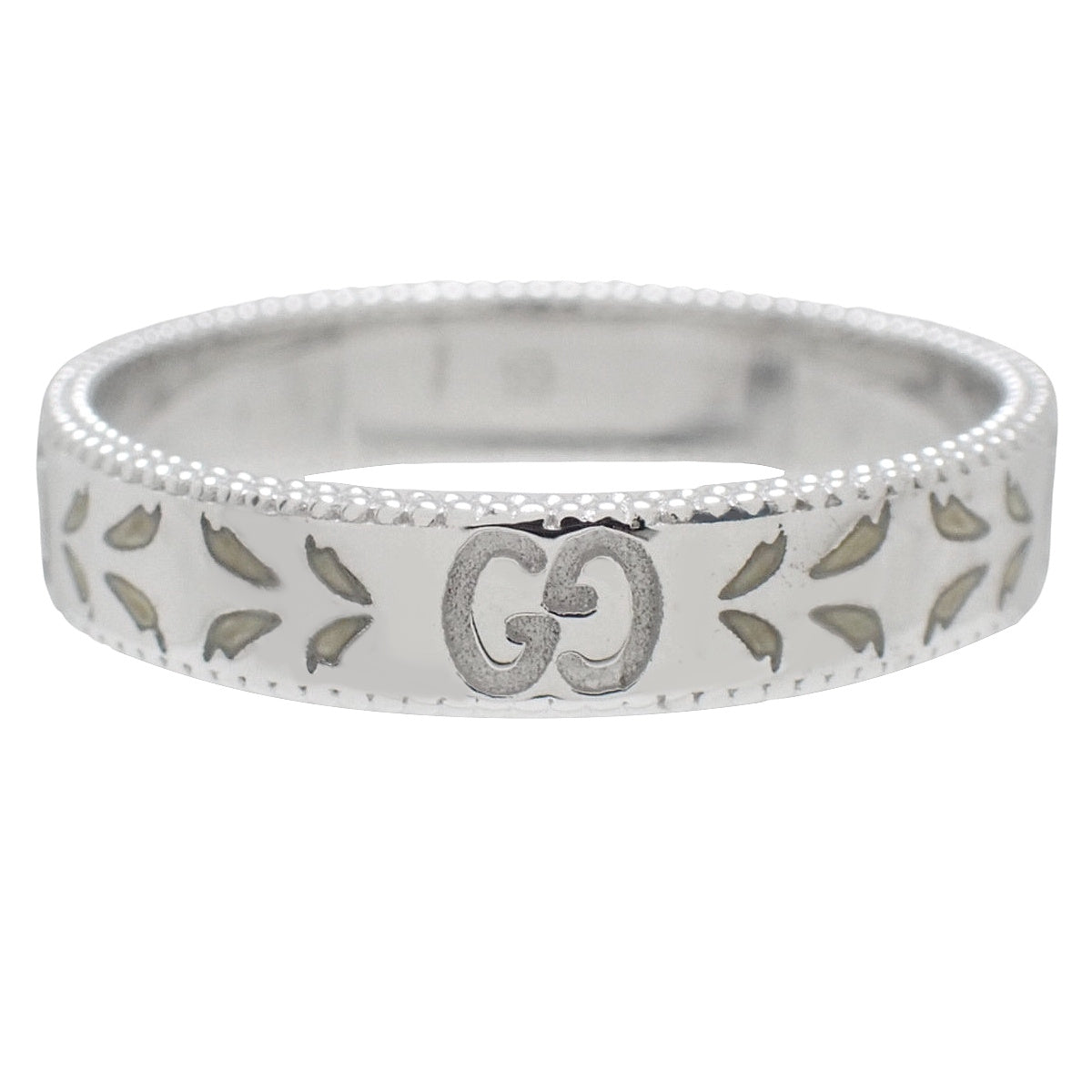 アイコン ブルーム リング ホワイトゴールド K18WG 4.4g