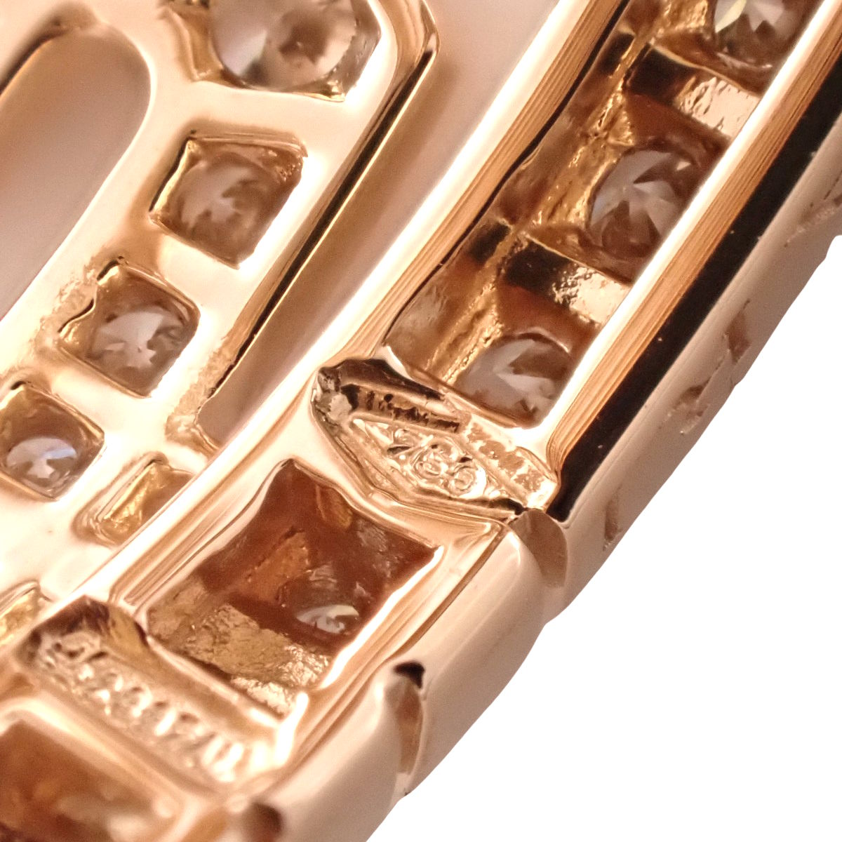 Parentesi Ring Diamond Pink Gold K18PG