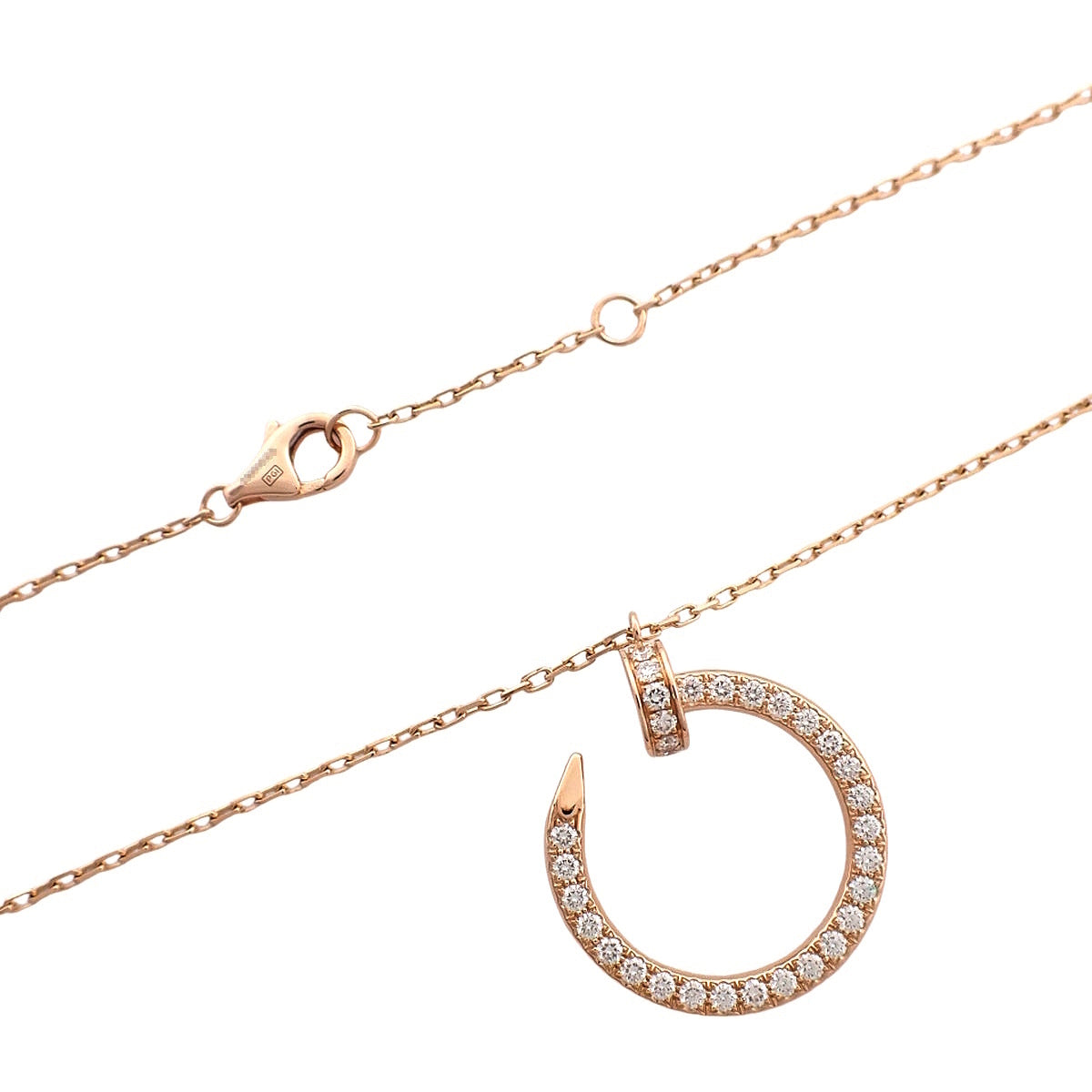 Juste un Clou pendant in 18K pink gold with diamonds