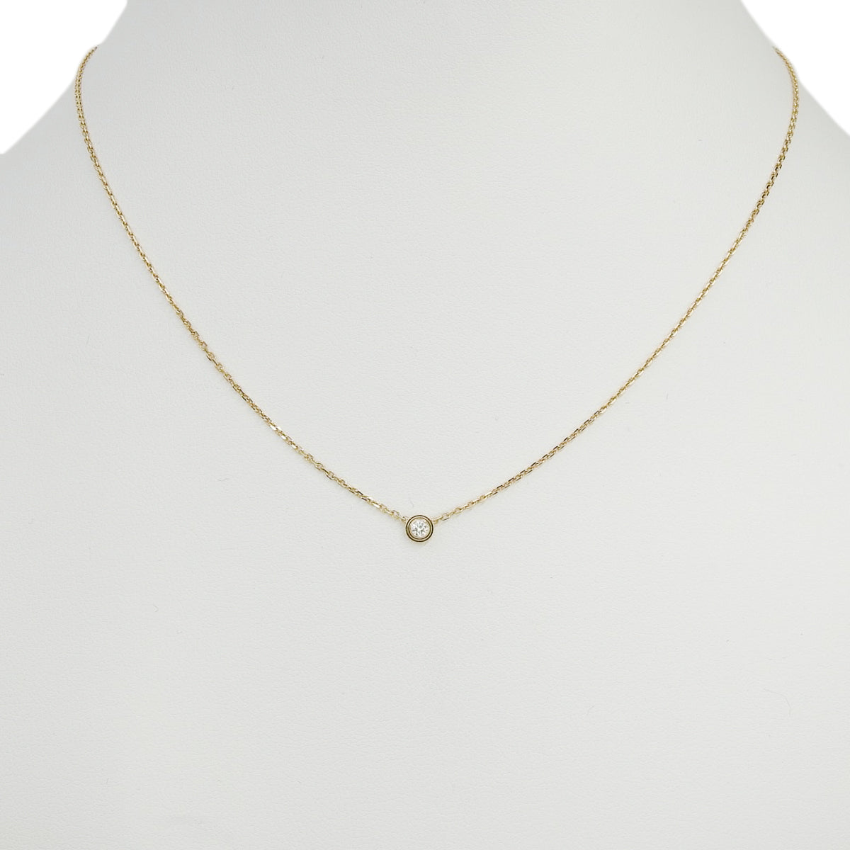 ダムール ネックレス ダイヤモンド ピンクゴールド K18PG