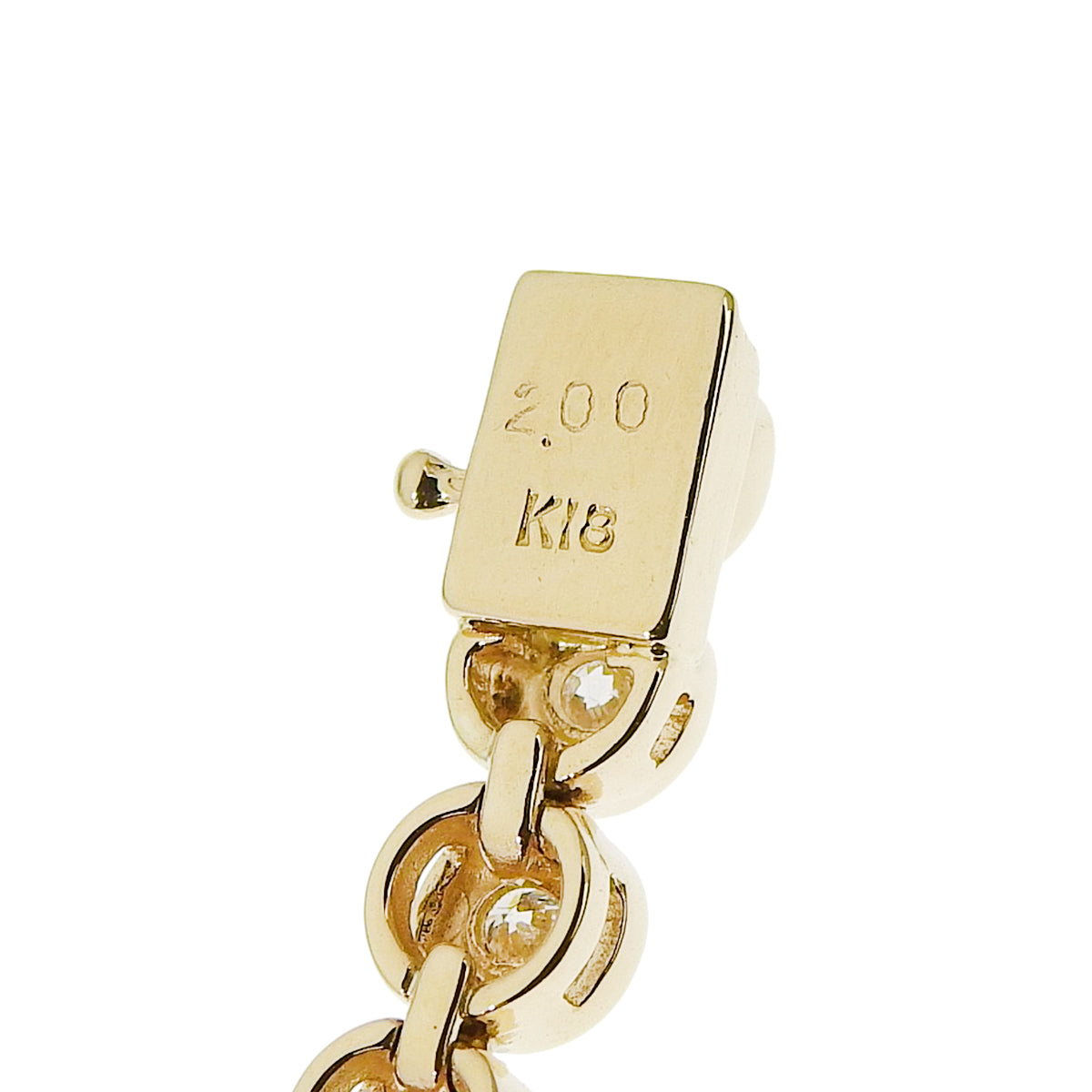 Diamond Tennis Bracelet D2.00 Yellow Gold K18YG 13.7g