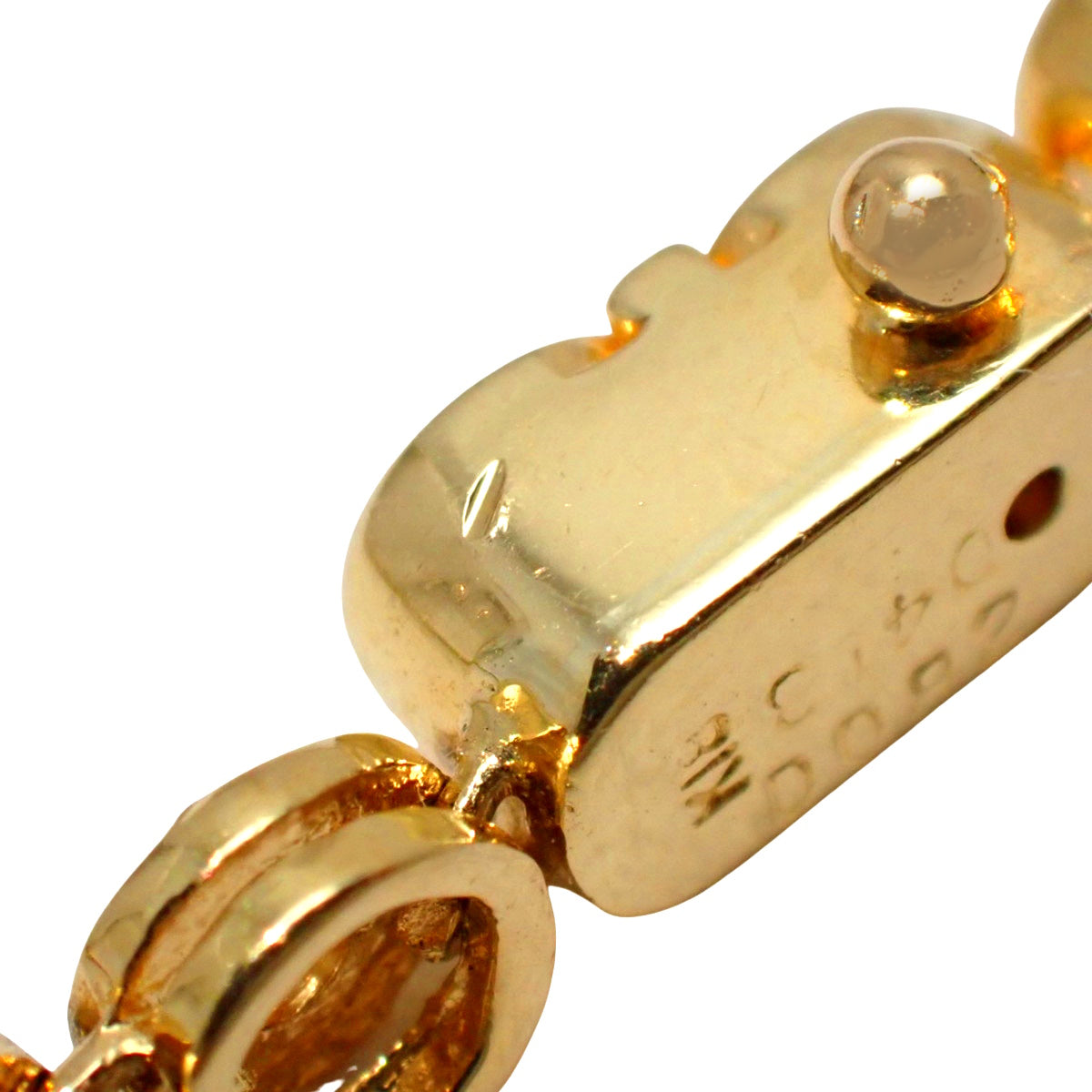 Diamond tennis necklace D4.13,0.82 in 18K yellow gold