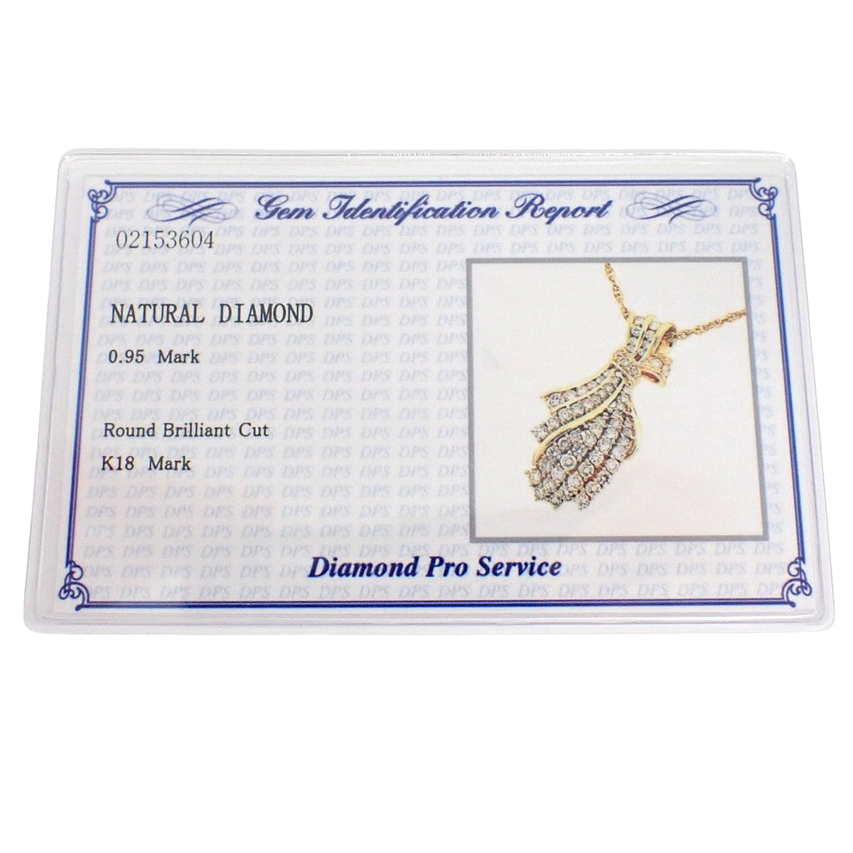 ダイヤモンド リボン ネックレス D0.95 イエローゴールド K18YG 13.6g