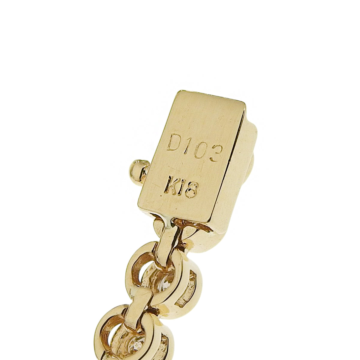 ダイヤモンド テニスブレスレット D1.03 イエローゴールド K18YG 11.2g