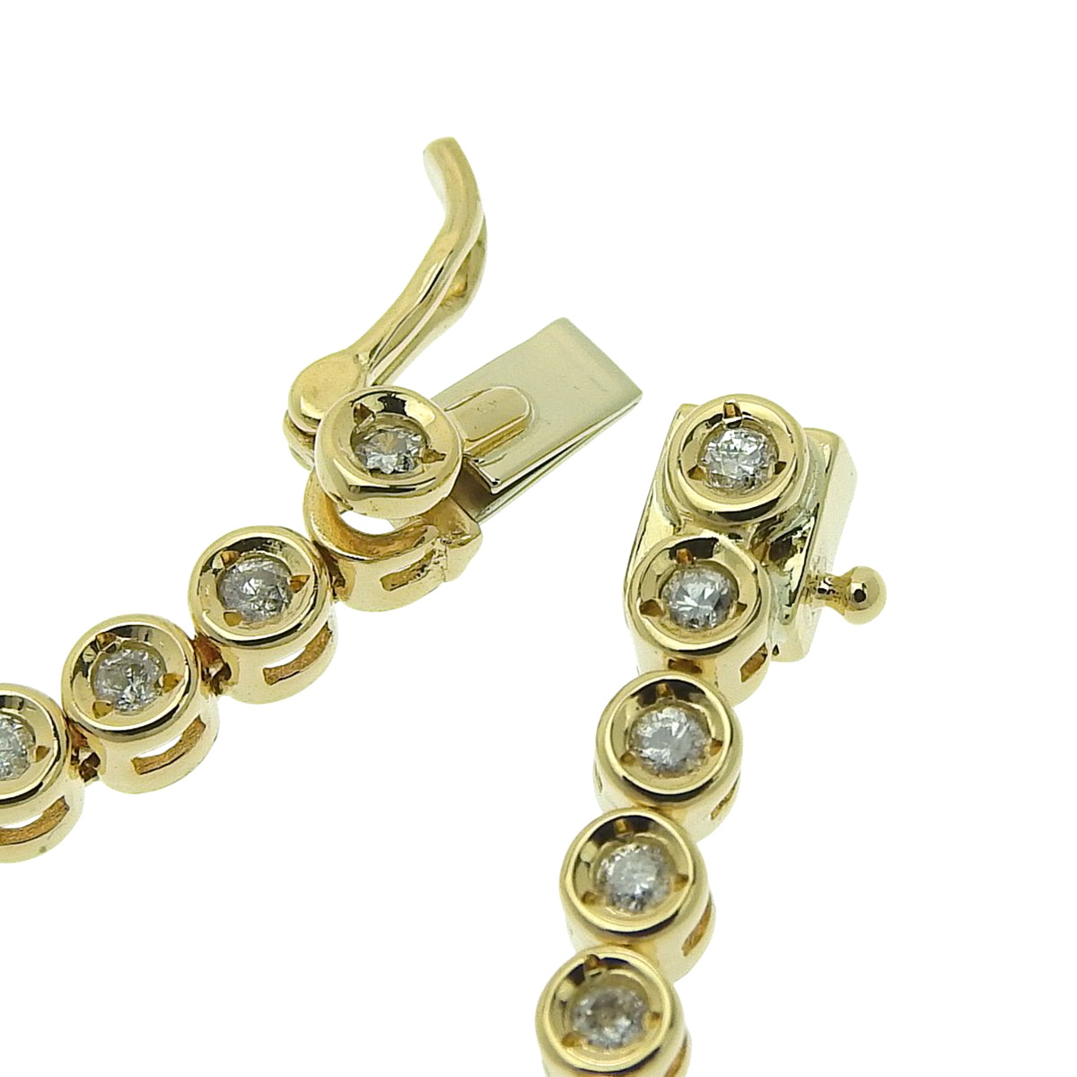 Diamond Tennis Bracelet D1.07 Yellow Gold K18YG