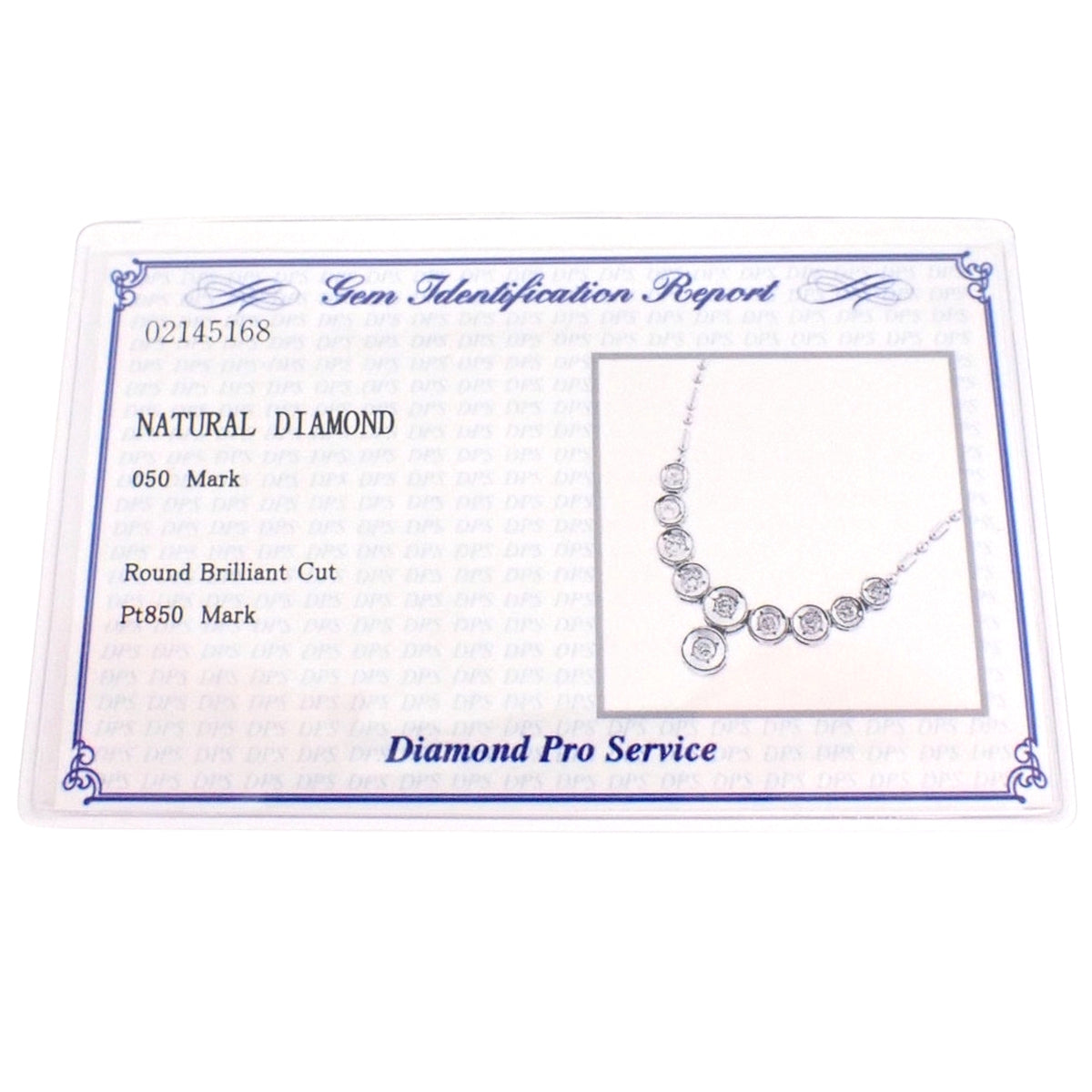 Diamond Necklace D0.50 Platinum Pt850 8.1g