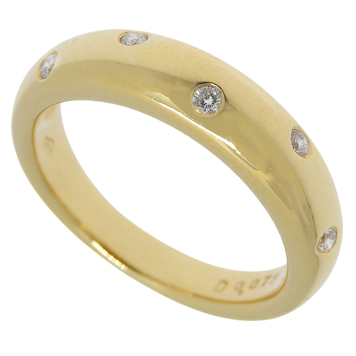 ダイヤモンド リング D0.075 イエローゴールド K18YG 5.6g アクセサリー ジュエリー