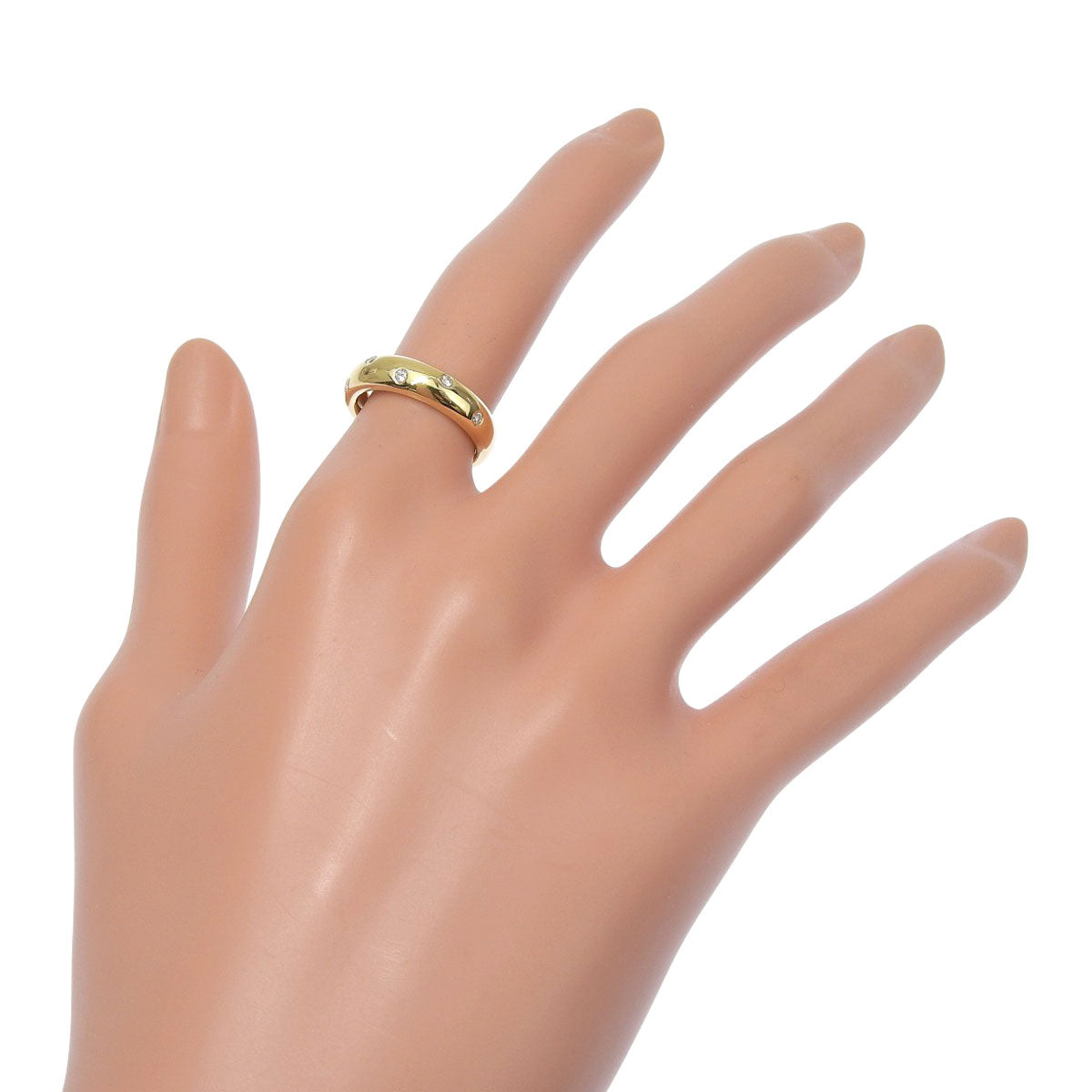 ダイヤモンド リング D0.075 イエローゴールド K18YG 5.6g アクセサリー ジュエリー