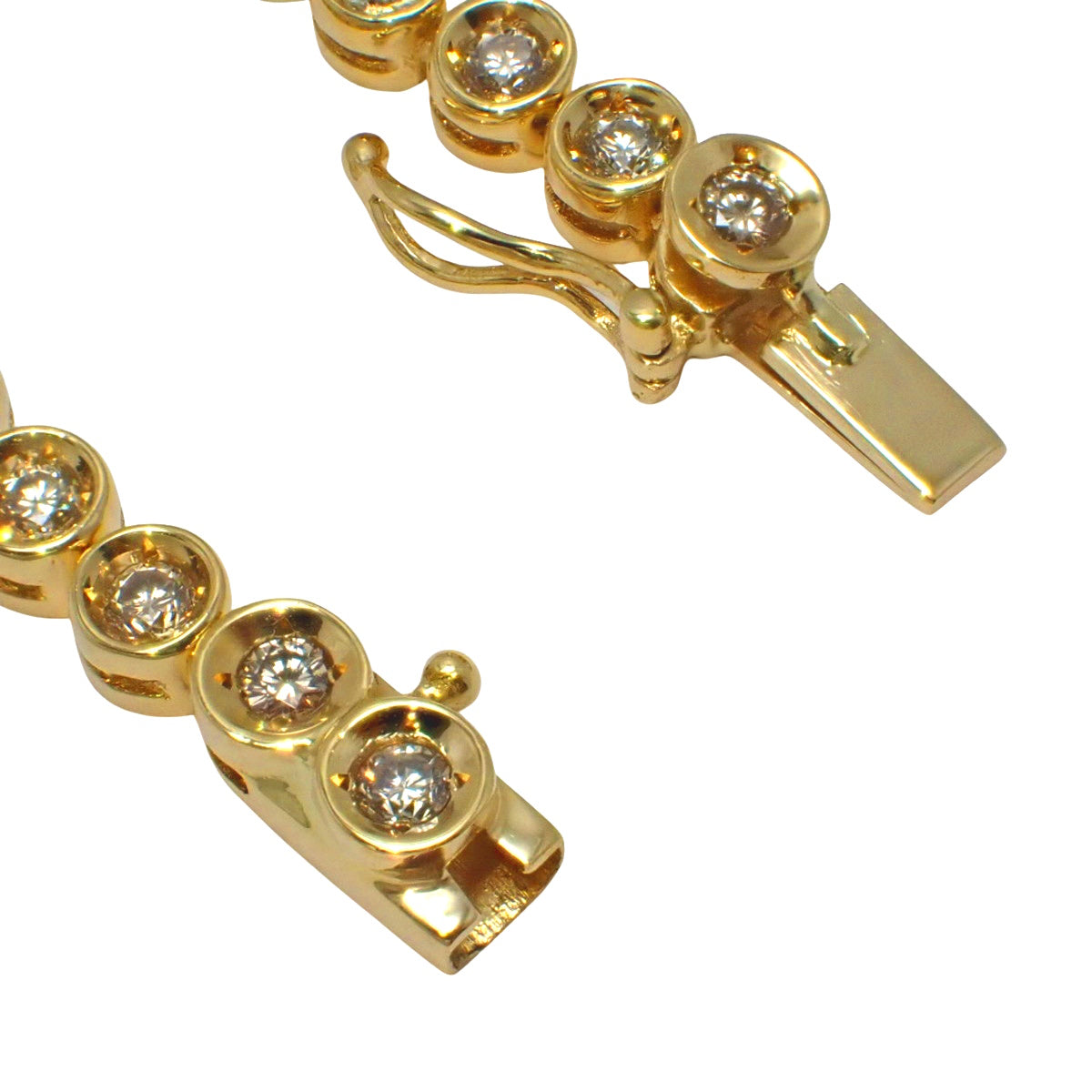 Diamond Tennis Necklace D10.0 Yellow Gold K18YG