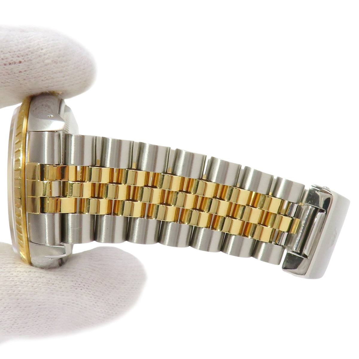 蚝式恒动日历型 15223 YG/SS L 香槟金自动男士腕表