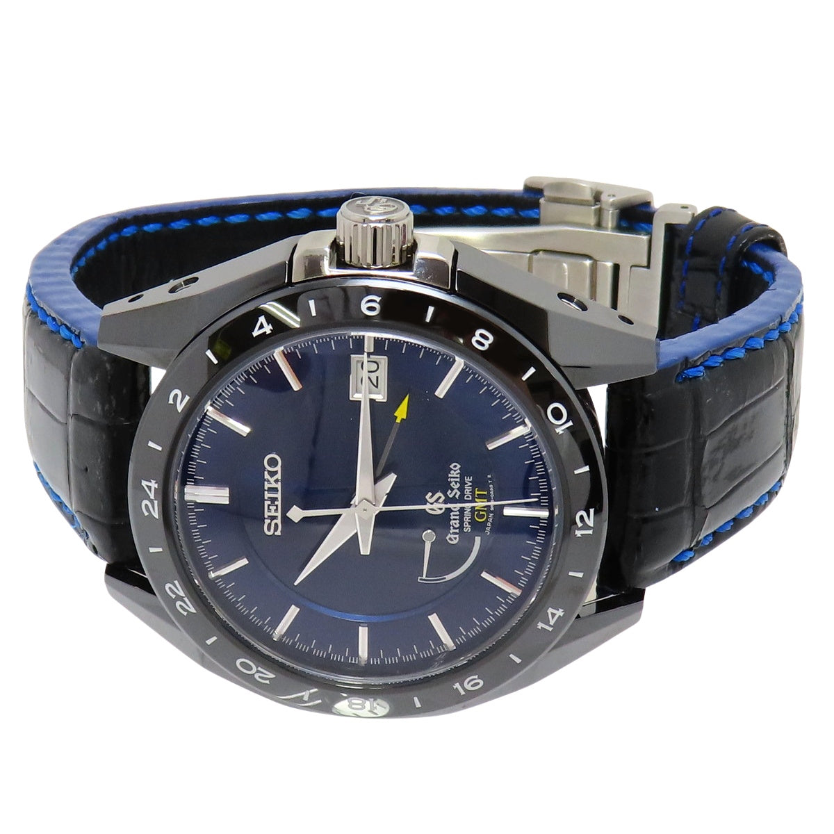Spring Drive GMT SBGE039 CE/TI/Leather Blue Spring Drive Men's