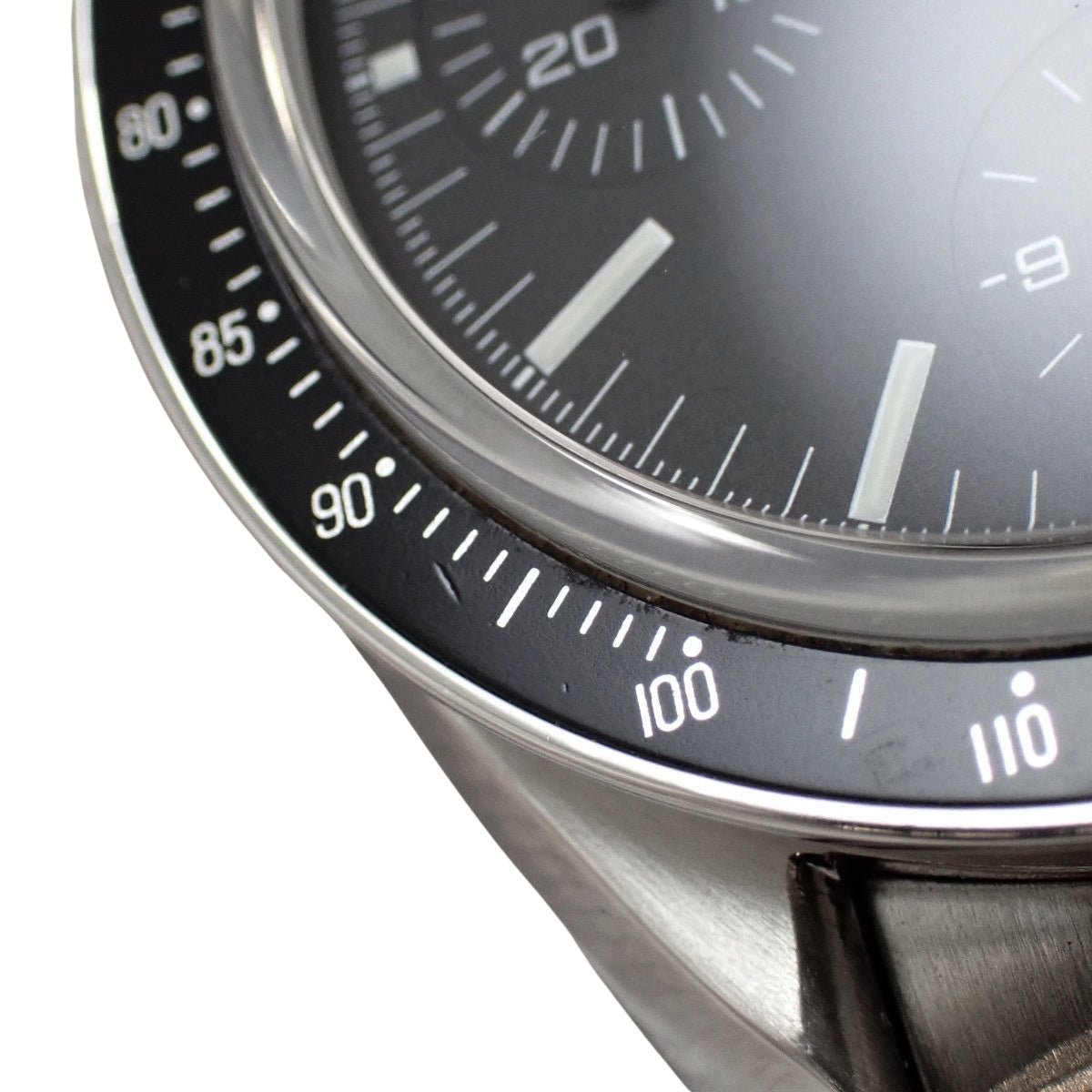 超霸3539.5 SS黑色自动男士腕表