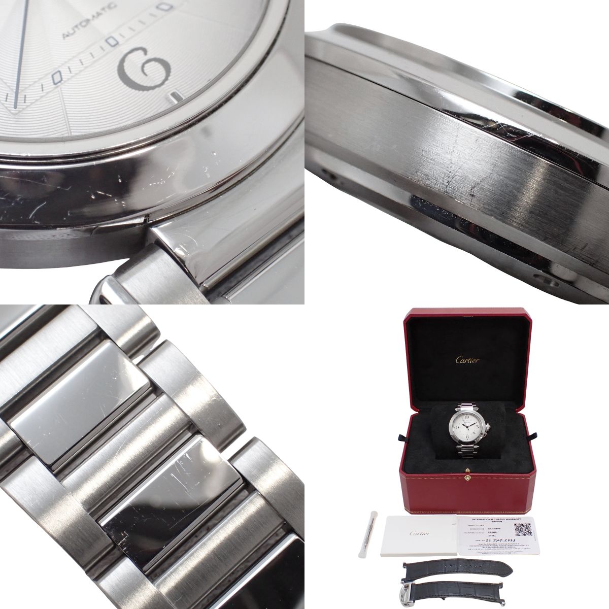 Pasha de Cartier WSPA0009 SS Silver Automatic Men's Watch