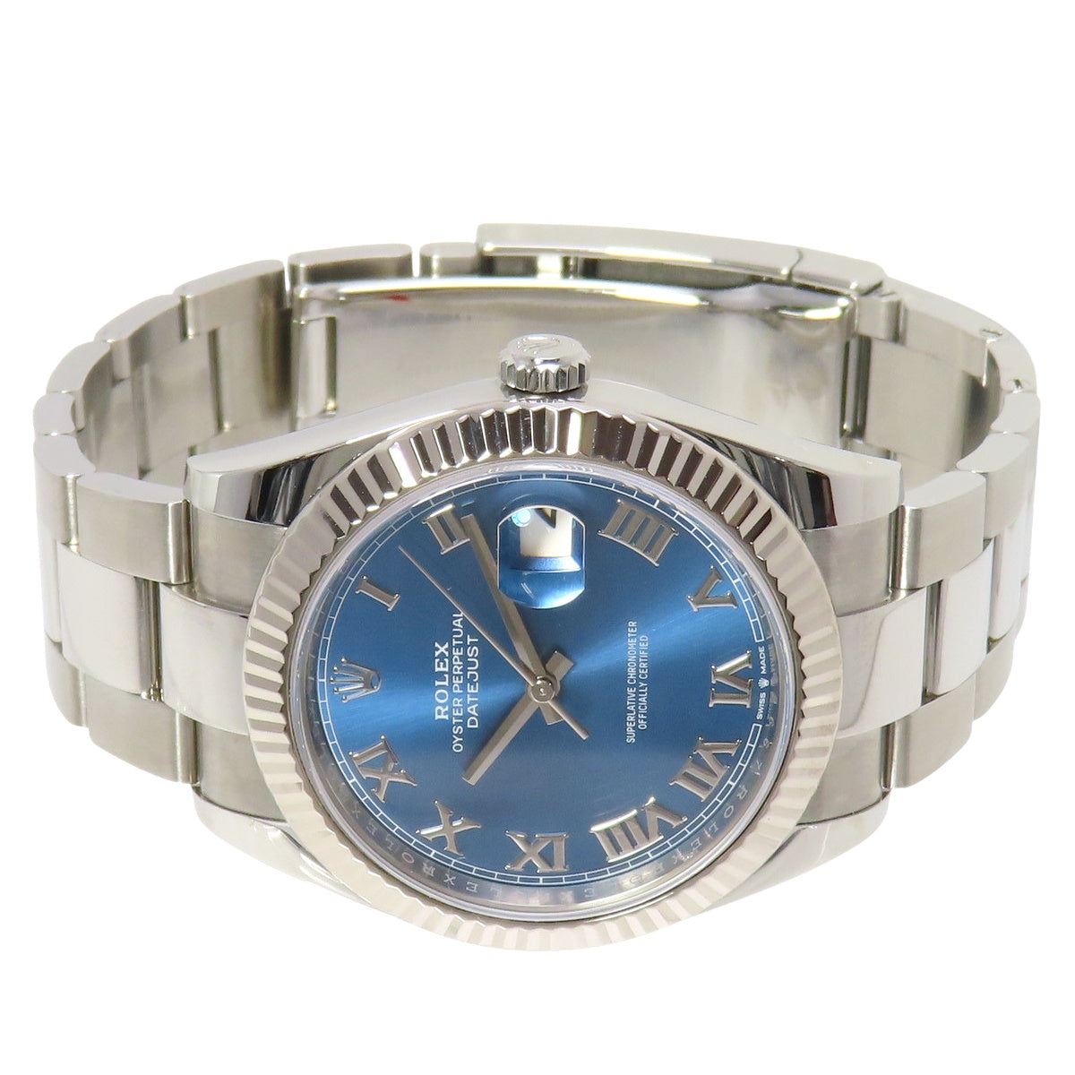 劳力士日志型 41 126334 白金/精钢表壳,随机编号,蔚蓝色表盘,自动机械,男士腕表