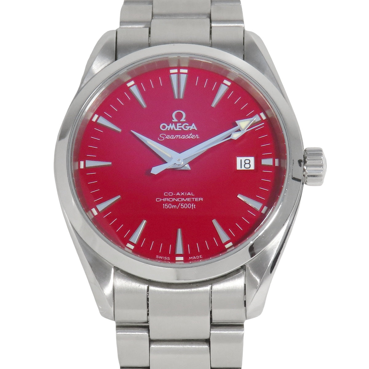 Seamaster Aqua Terra Marui Limited Edition 2503.60 Stainless Steel Red Automatic Men's