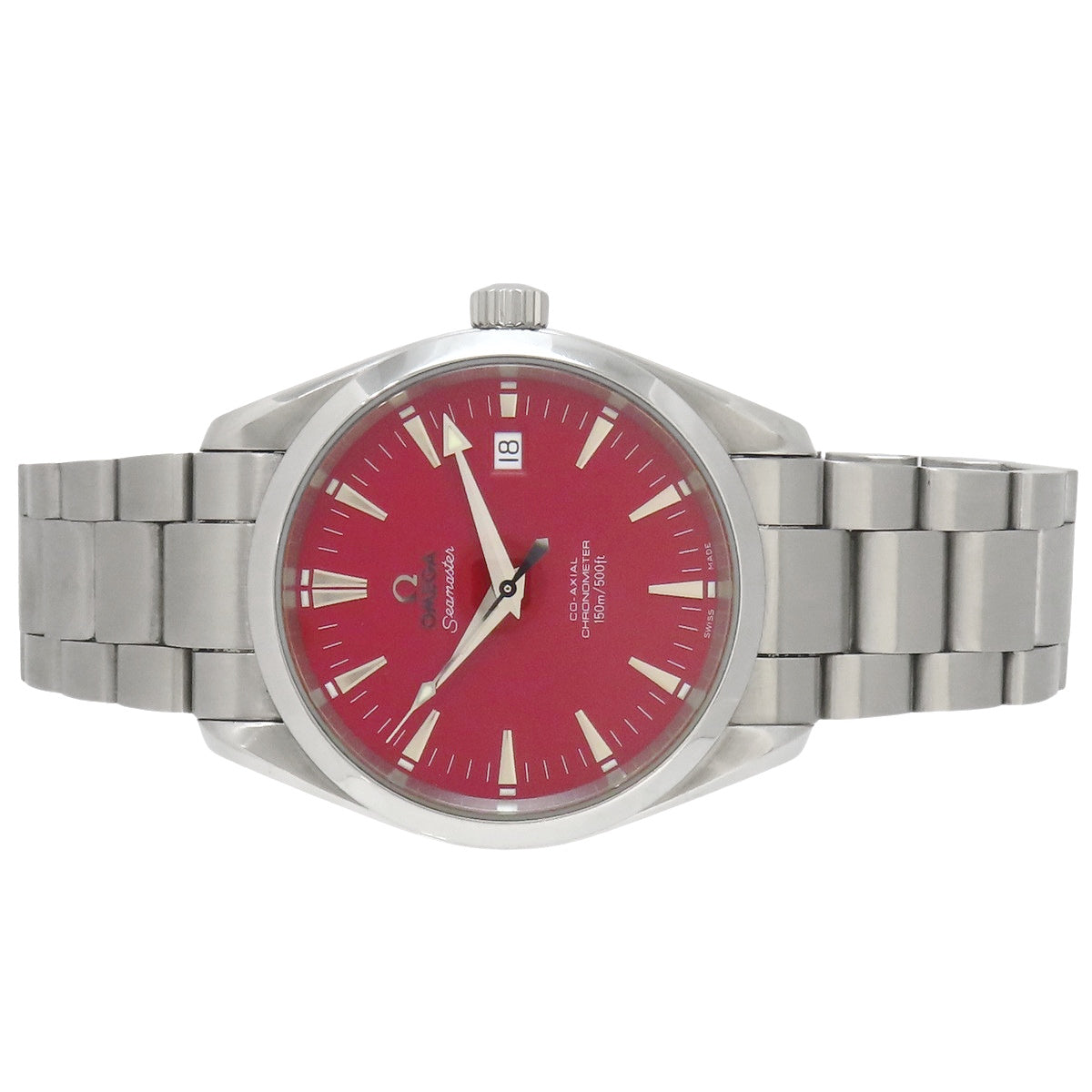 Seamaster Aqua Terra Marui Limited Edition 2503.60 Stainless Steel Red Automatic Men's