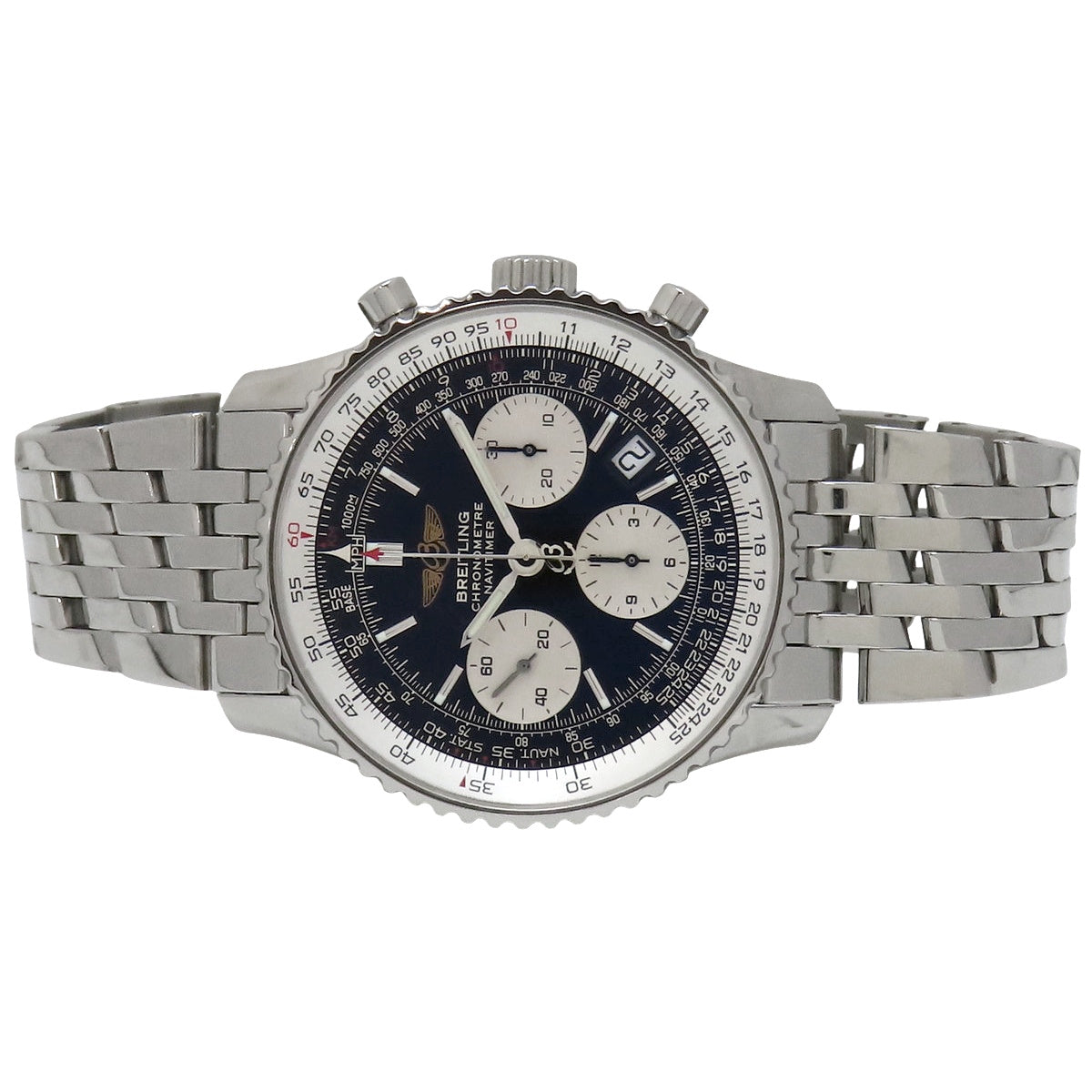 ナビタイマー A23322 SS ブラック 自動巻き メンズ