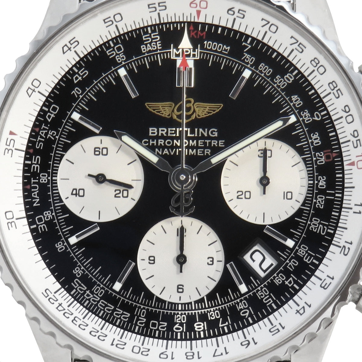 Navitimer A23322 SS 黑色自动男士腕表