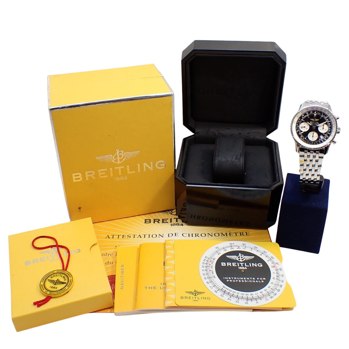 ナビタイマー A23322 SS ブラック 自動巻き メンズ