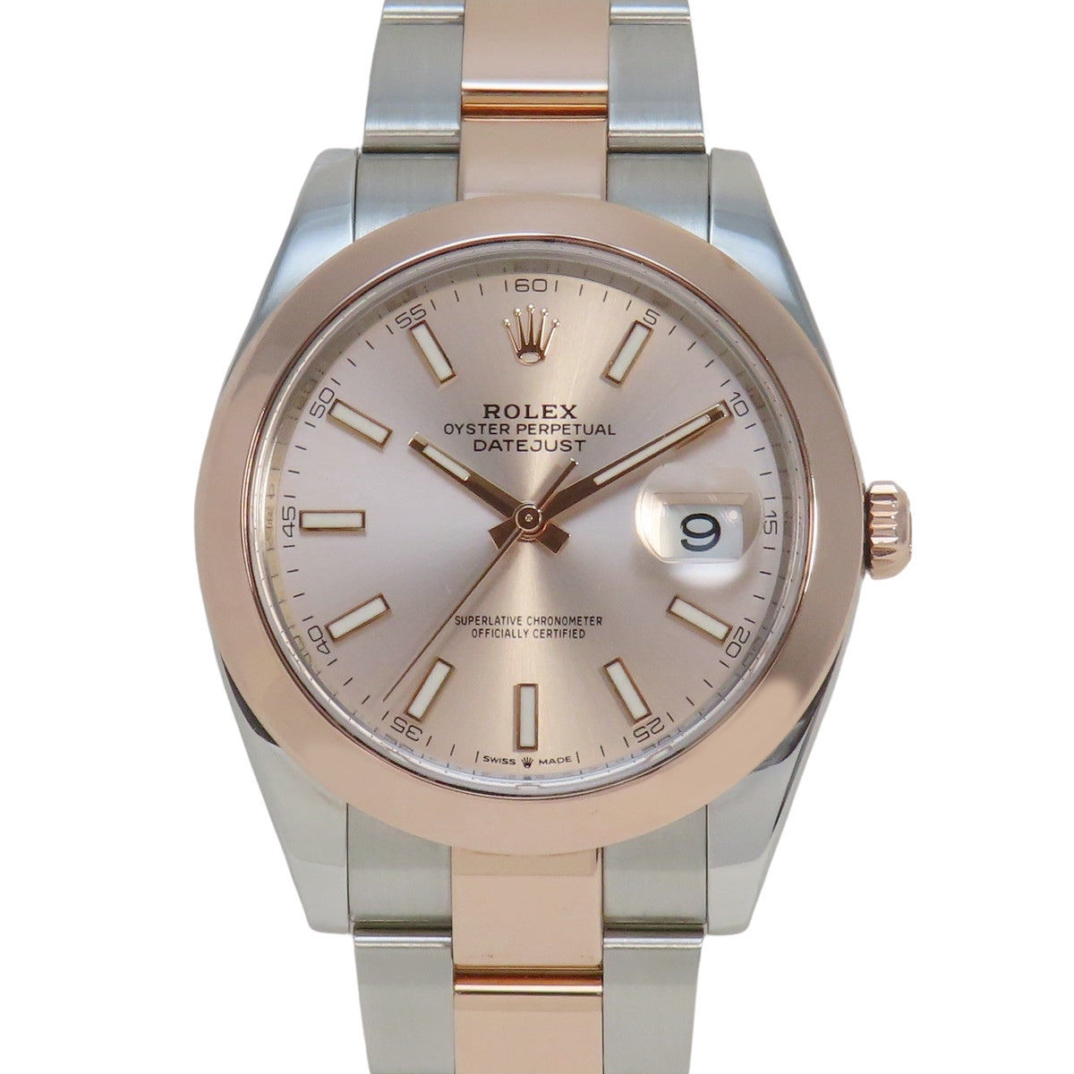 デイトジャスト41 126301 PG/SS ランダム番 サンダスト 自動巻き メンズ