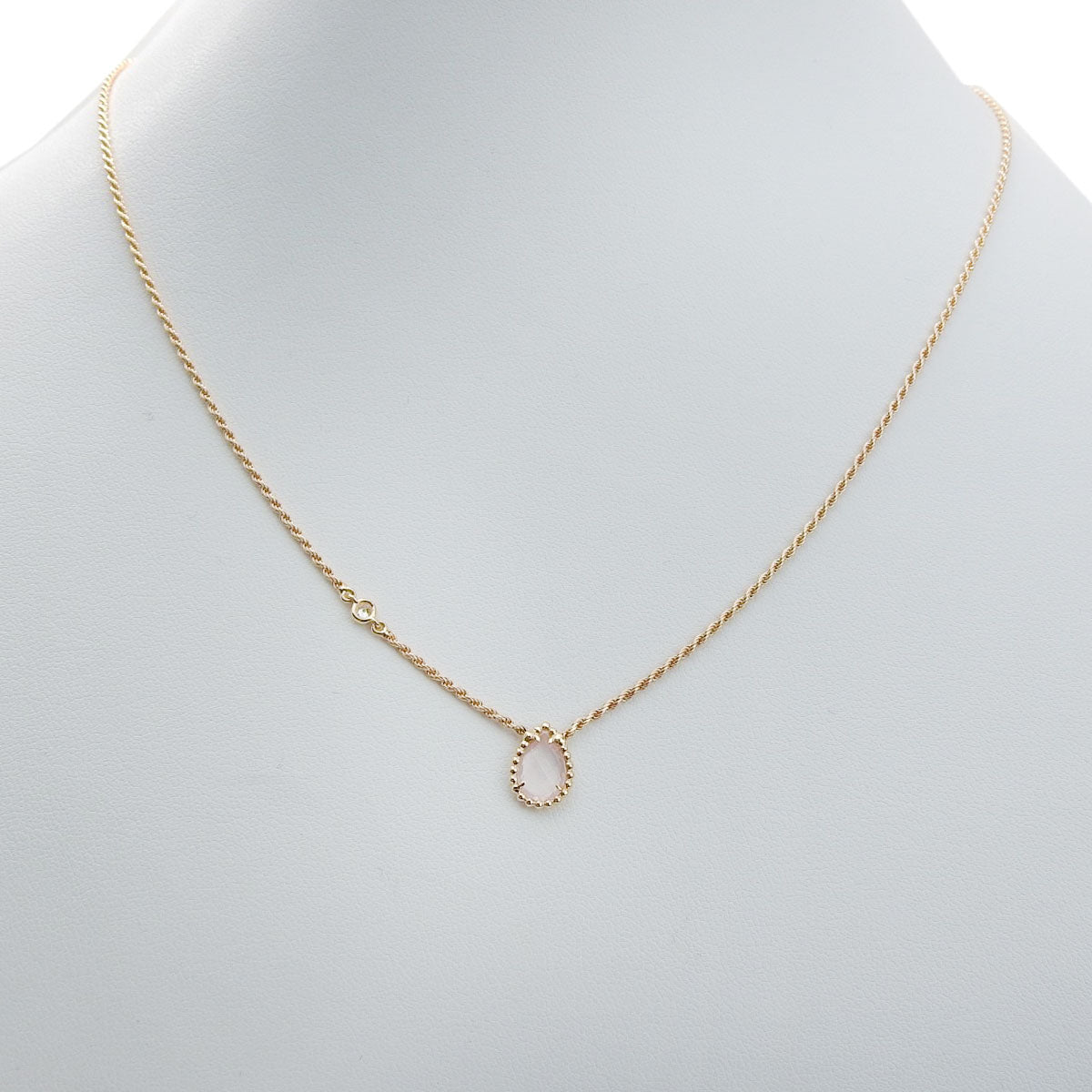 蛇形波西米亚风吊坠,超小号,粉晶/钻石,18K粉金,4.2克