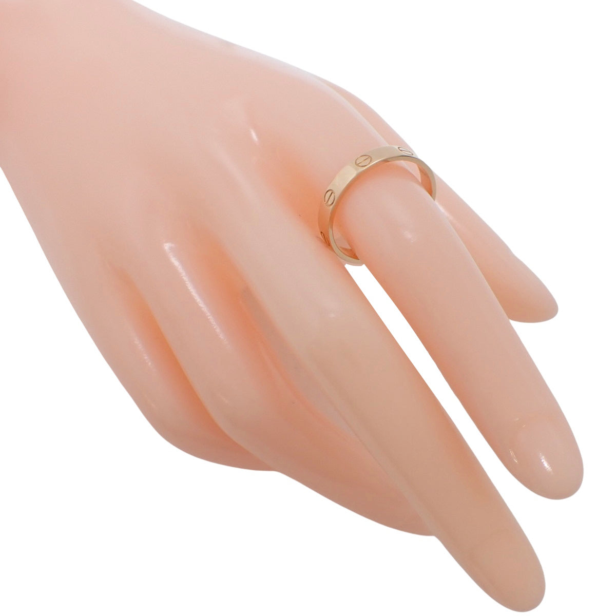 ミニ LOVE リング ピンクゴールド K18PG 3.6g