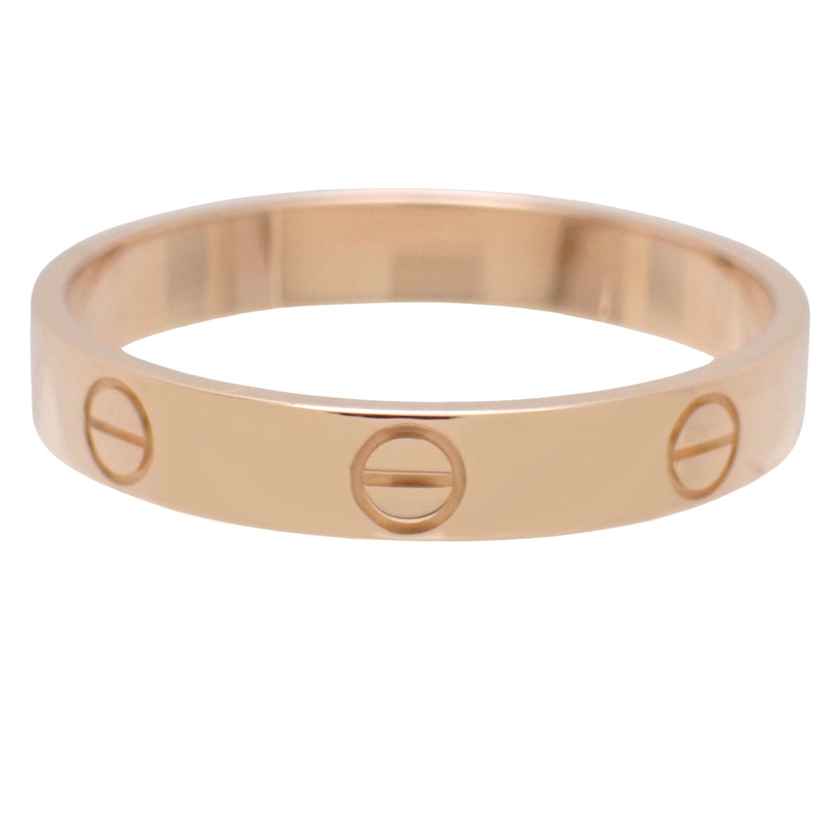 ミニ LOVE リング ピンクゴールド K18PG 3.6g