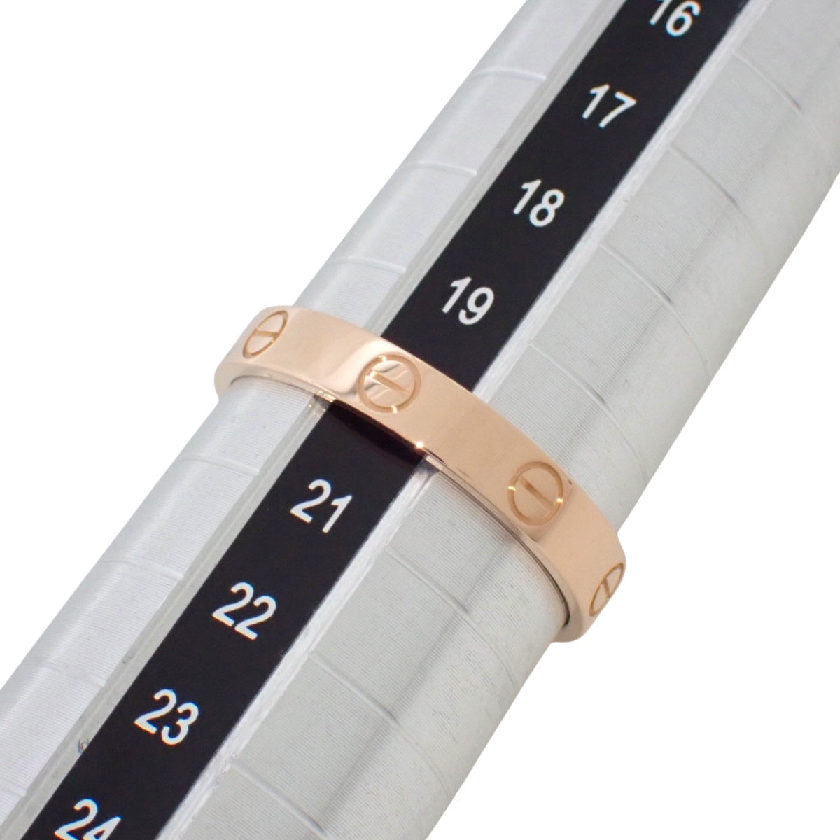 ミニ LOVE リング ピンクゴールド K18PG 3.6g