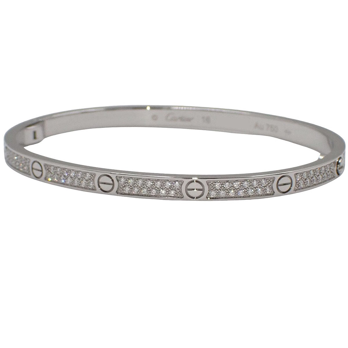 LOVEブレスレット スモールモデル ダイヤモンド ホワイトゴールド K18WG