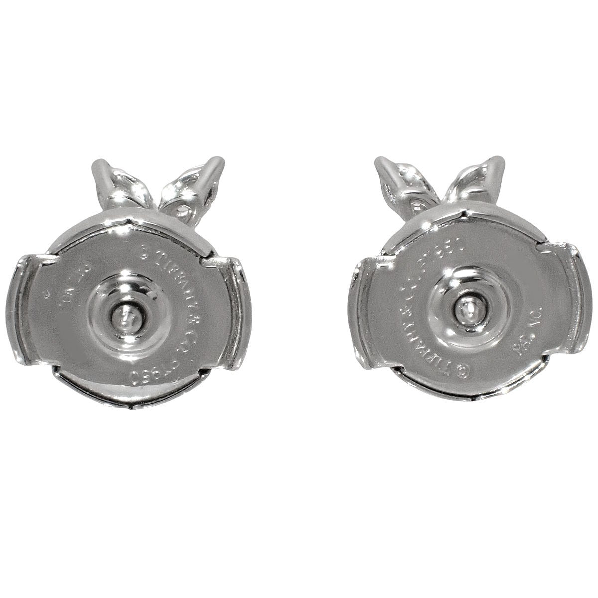 Mini diamond earrings in platinum Pt950