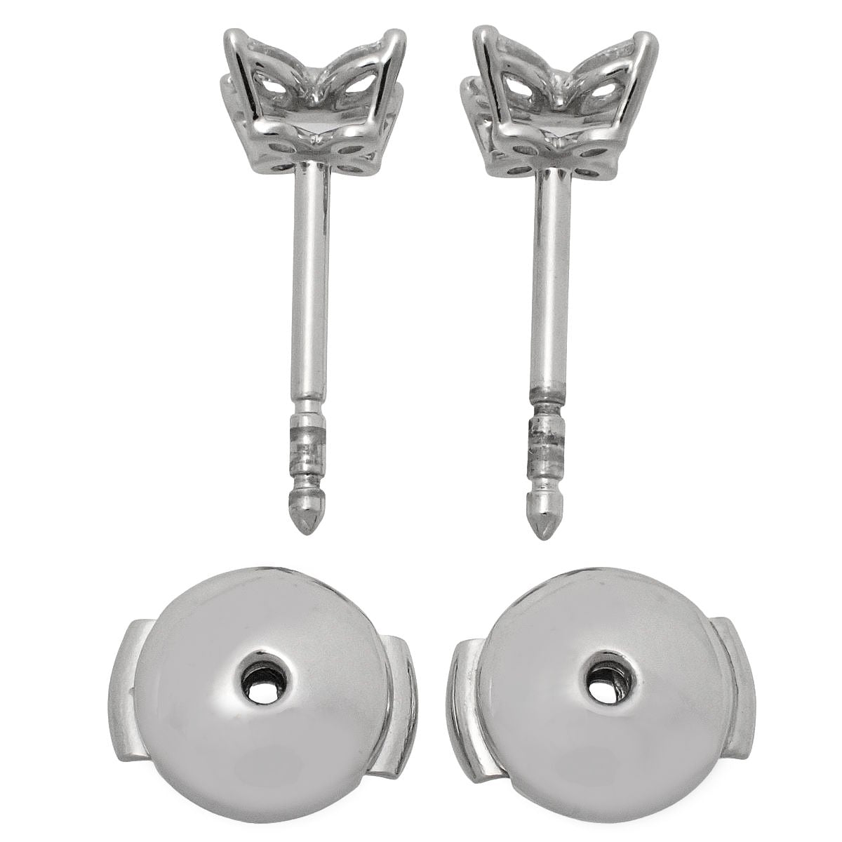 Mini diamond earrings in platinum Pt950