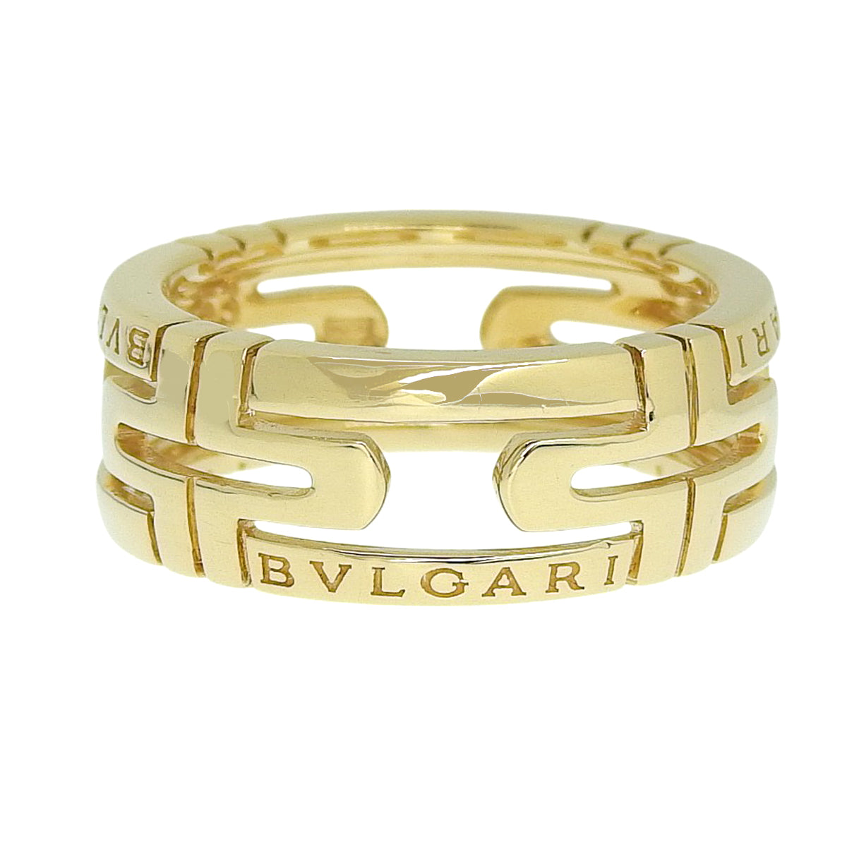 Parentesi Openwork Ring, 18K Yellow Gold, 7.2g