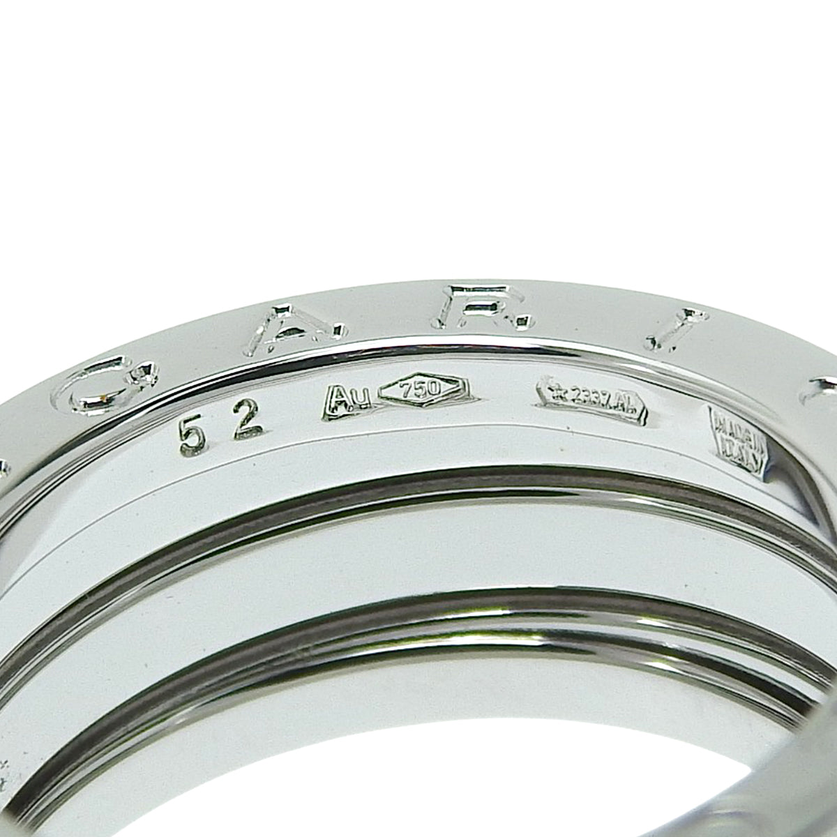 ビー・ゼロワン リング ホワイトゴールド K18WG