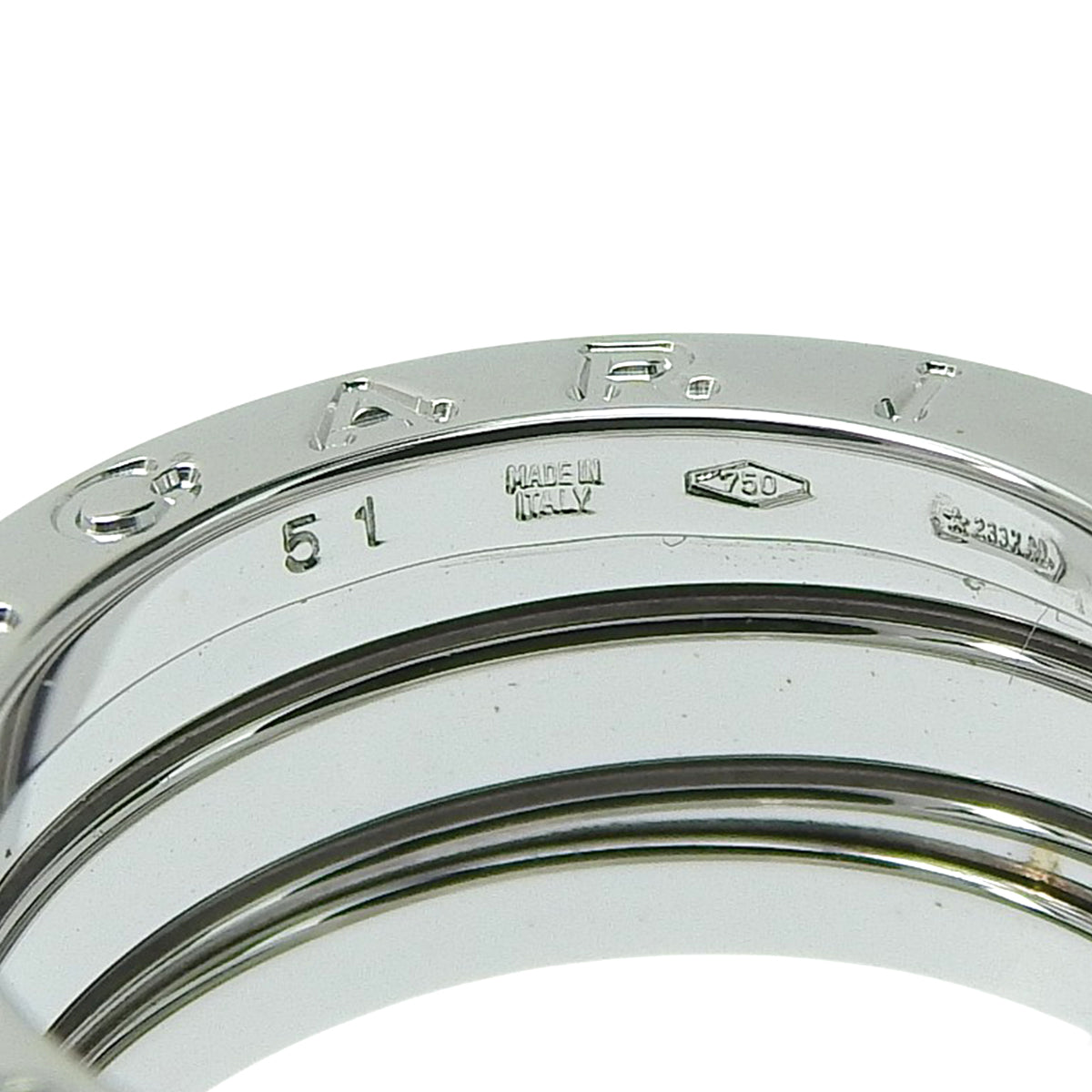 B.zero1 Ring White Gold K18WG