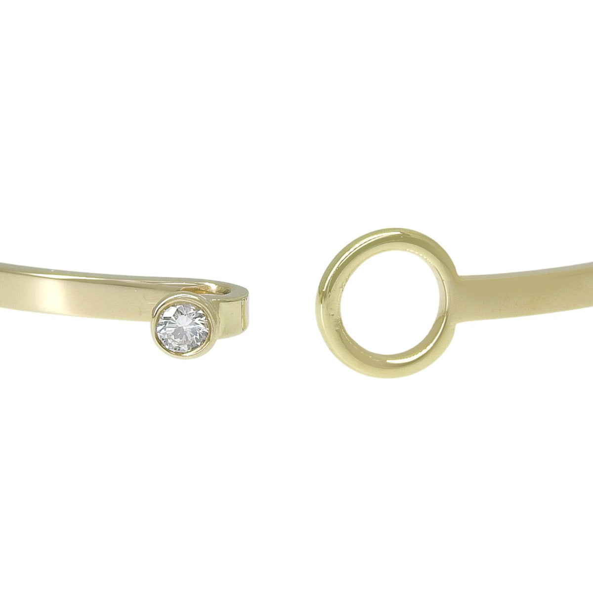 フックアンドアイ ブレスレット ダイヤモンド イエローゴールド K18YG