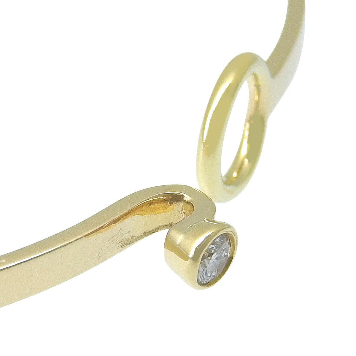 フックアンドアイ ブレスレット ダイヤモンド イエローゴールド K18YG