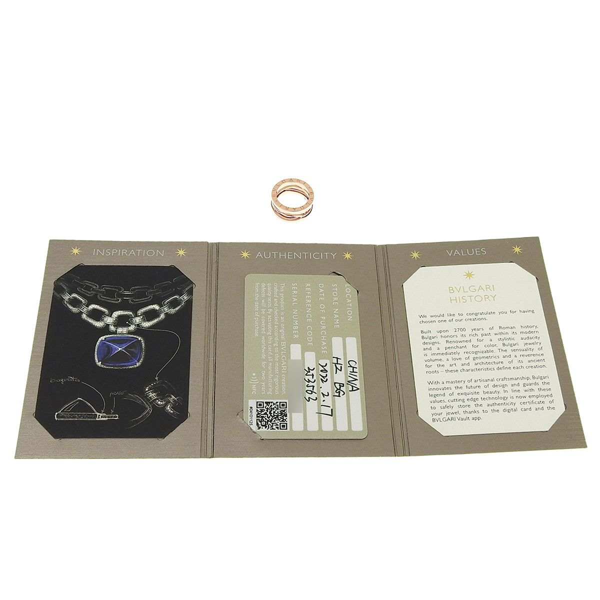 B.zero1 Legend Ring Pink Gold K18PG