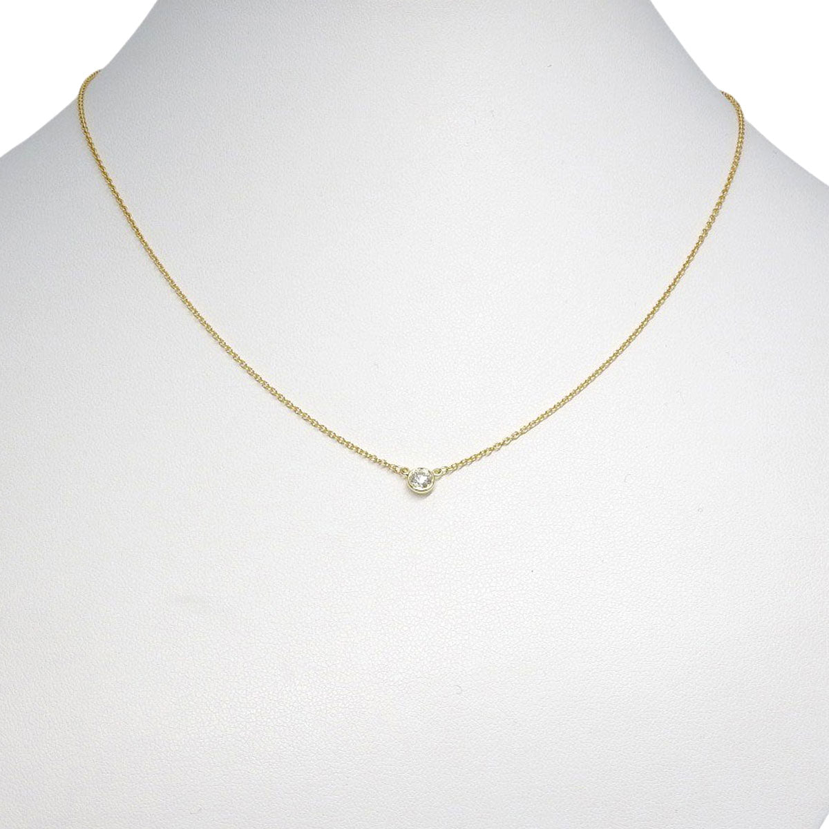 バイザヤード シングル ダイヤモンド ペンダント イエローゴールド K18YG 1.8g