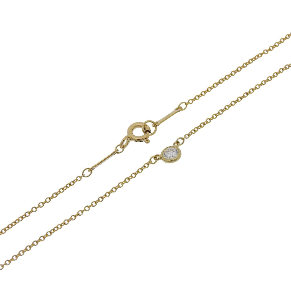 バイザヤード シングル ダイヤモンド ペンダント イエローゴールド K18YG 1.8g