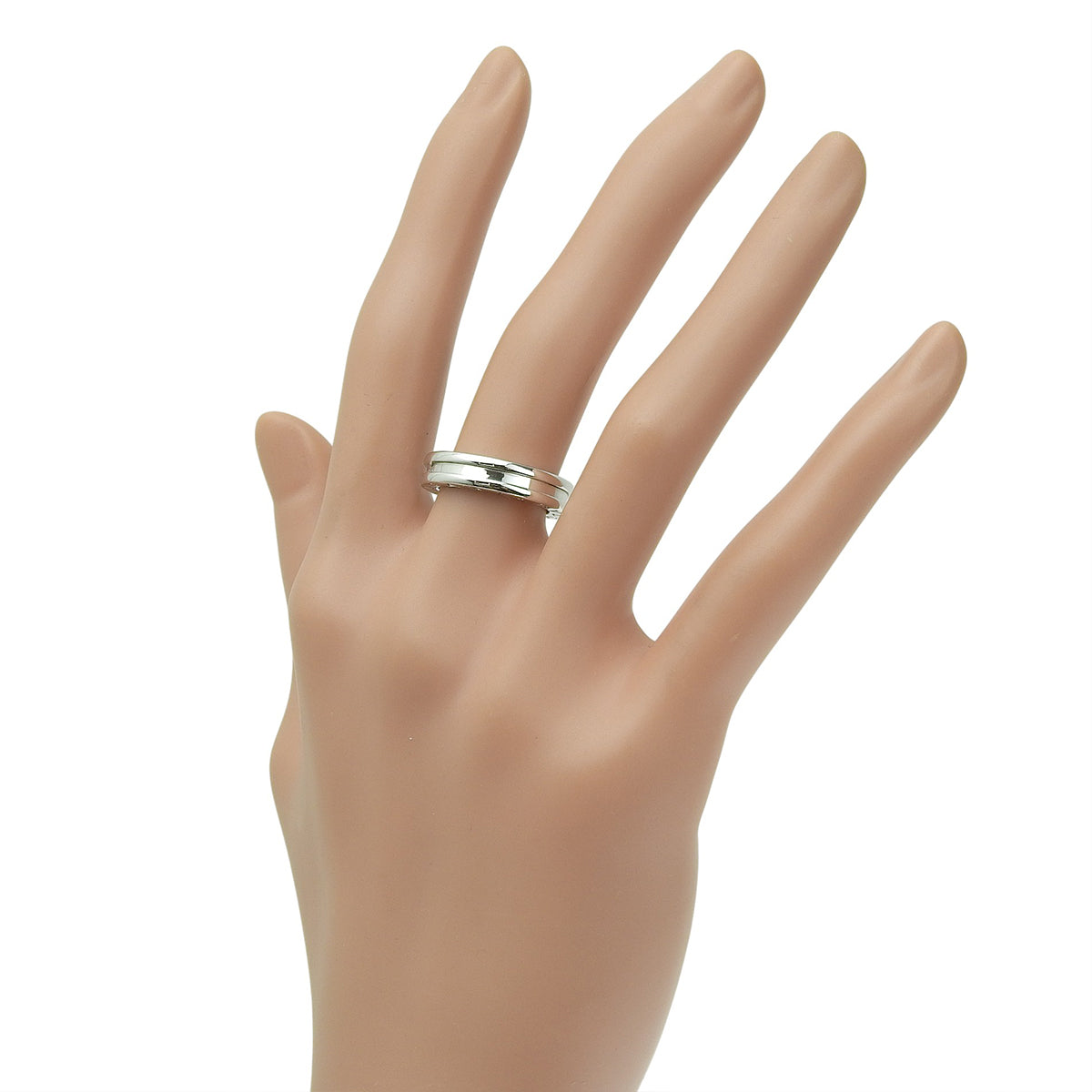 ビー・ゼロワン リング 1バンド ホワイトゴールド K18WG