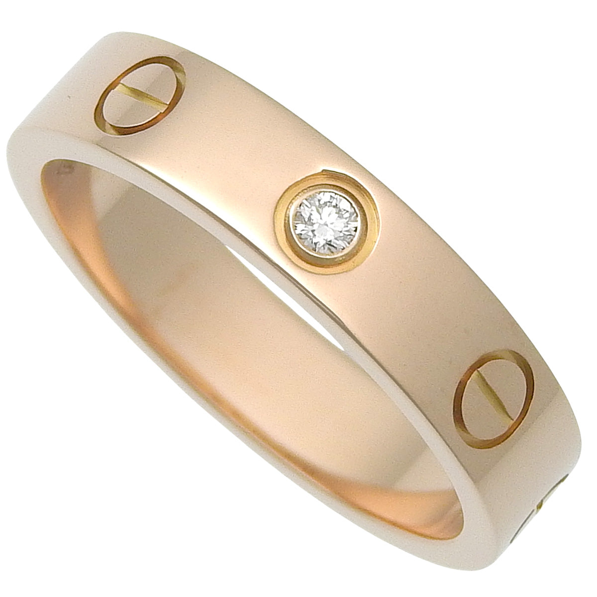 LOVEリング スモールモデル ダイヤモンド 1PD ピンクゴールド K18PG