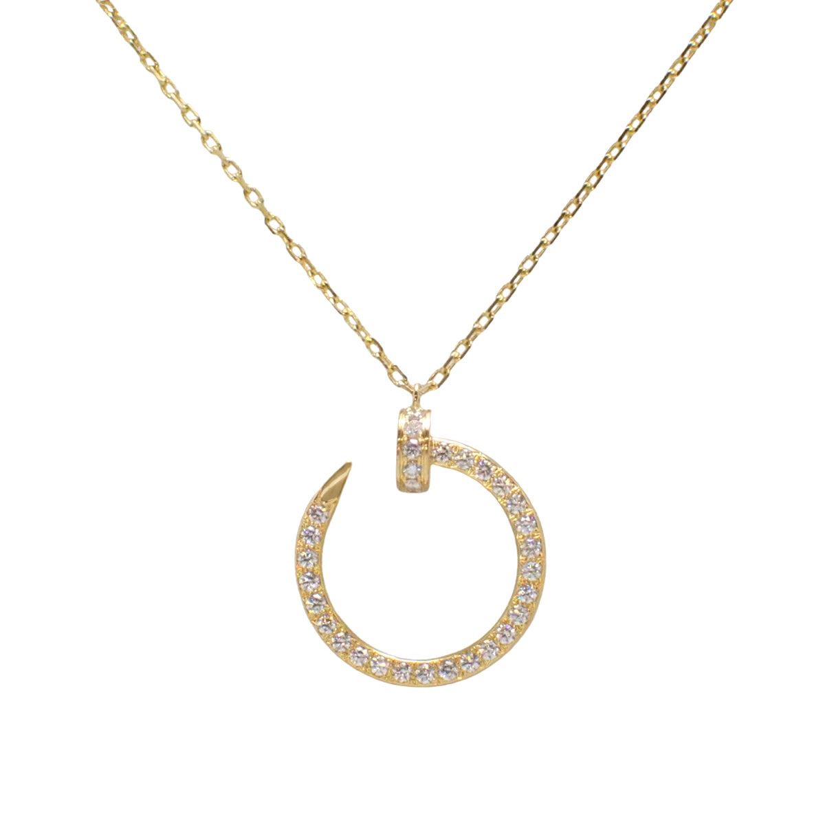 Juste un Clou necklace in 18K yellow gold with diamonds