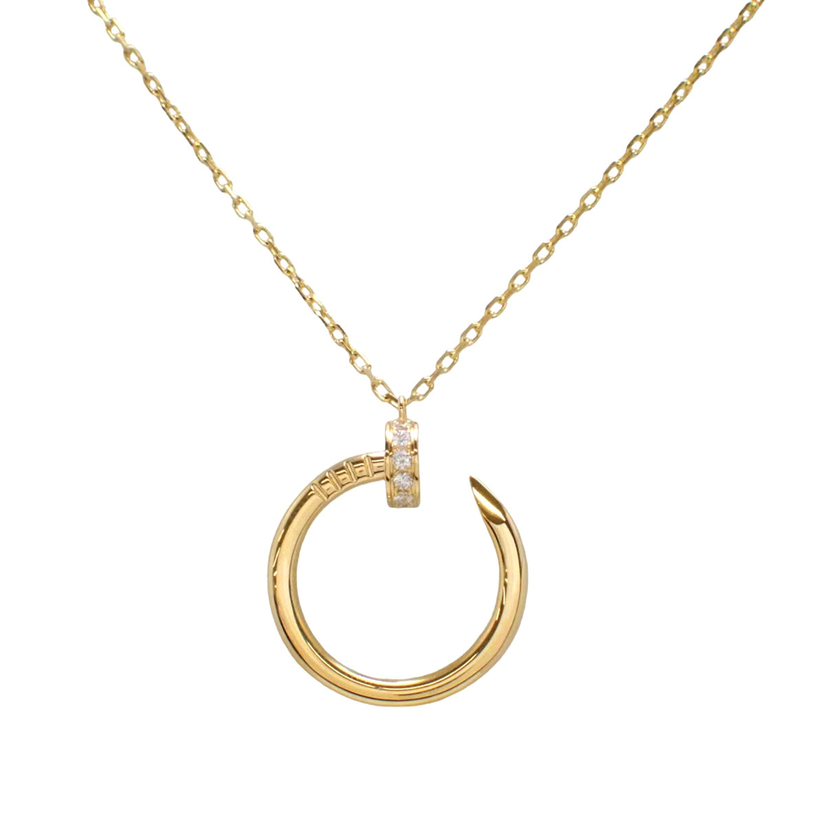 Juste un Clou necklace in 18K yellow gold with diamonds
