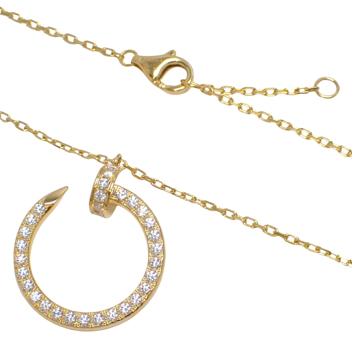 Juste un Clou necklace in 18K yellow gold with diamonds